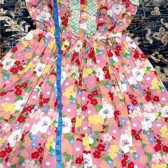 Matilda Jane AD15123 LEAH Colorful Pink Floral Sleeveless Fit & Flare Dress - Picture 9 of 9